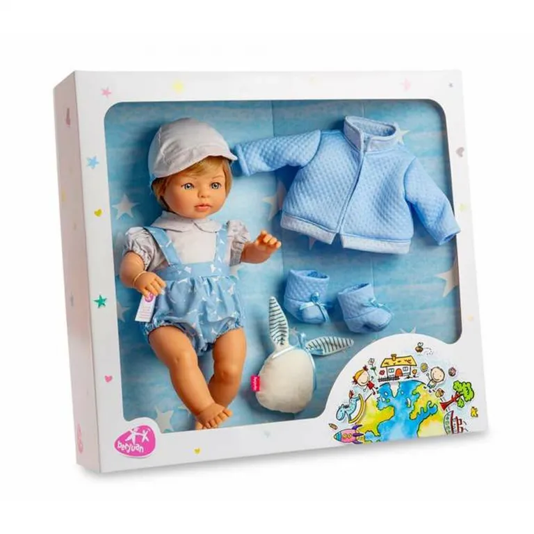 Berjuan Puppe Babypuppe Spielpuppe Baby-Puppe Puppe Laura 12190-21 38 cm