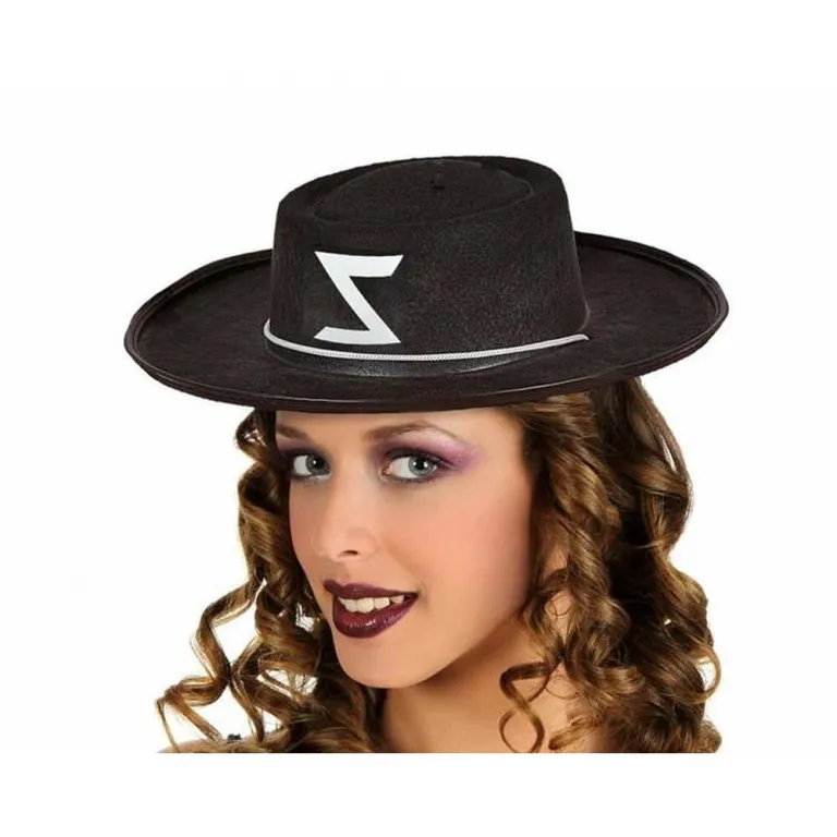 Kostmaccessoires Hut Schwarz Zorro