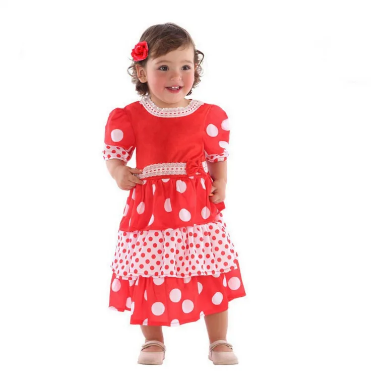 Karnevalskostm Faschingskostm Verkleiden Babys Rot Flamenco-Tnzerin Kleid