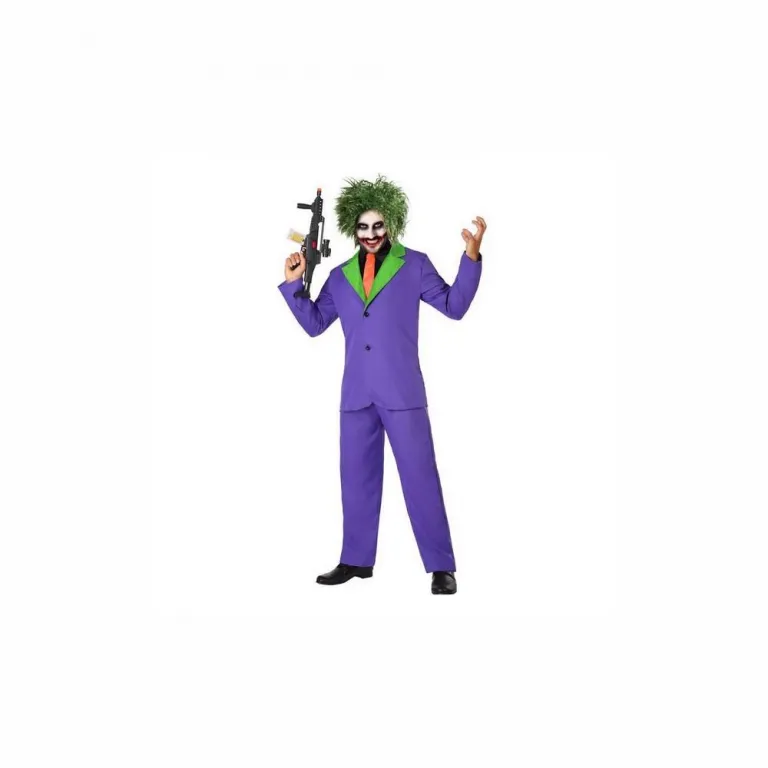 Halloween Karnevalskostm Faschingskostm Verkleiden Herren Joker Clown 4tlg