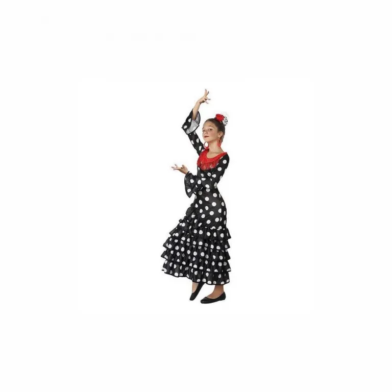 Karnevalskostm Faschingskostm Verkleiden Mdchen Sevillana Flamenco Schwarz