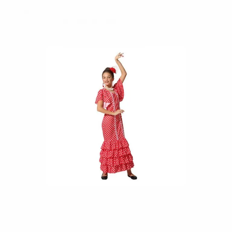 Karnevalskostm Faschingskostm Verkleiden Mdchen Flamenco Tnzerin Kleid rot
