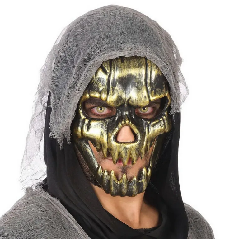 Maske Halloween Gold