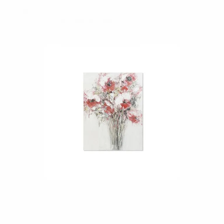 Bild Wandbild Leinwand Dekodonia Handgemalt Blumenvase Blumen 90 x 3 x 120 cm