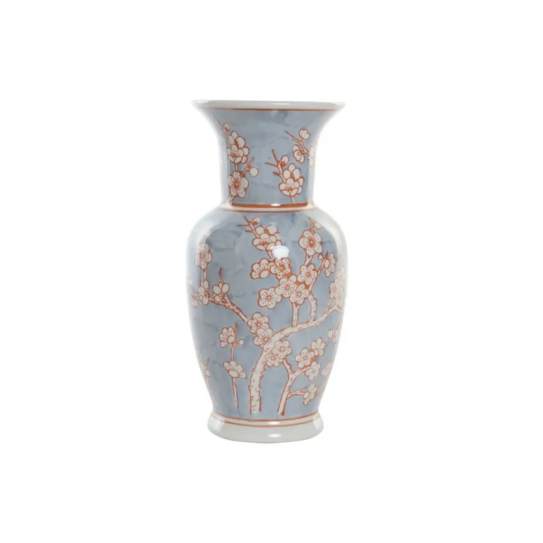 Dkd home decor Vase DKD Home Decor Porzellan Blau Orange Orientalisch 24 x 24 x 46 cm
