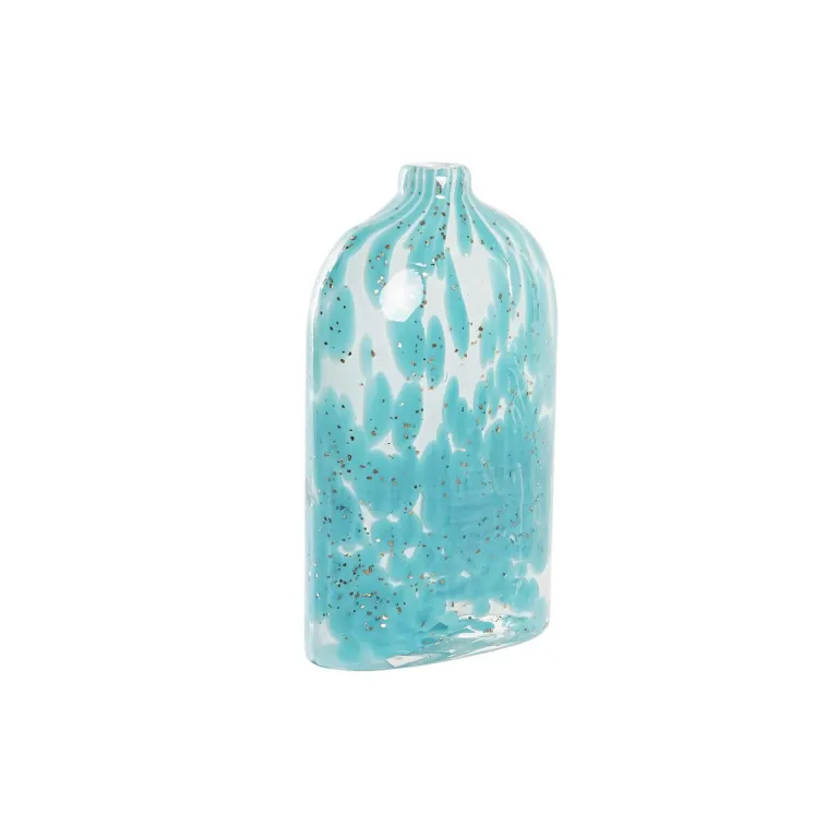 Dkd home decor Vase DKD Home Decor Glas Blau Mediterraner 12 x 7,5 x 21,5 cm