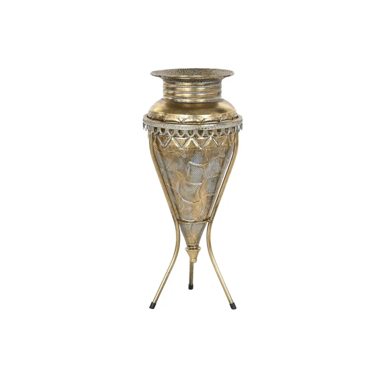 Home esprit Vase Home ESPRIT Gold Metall 24 x 24 x 57 cm