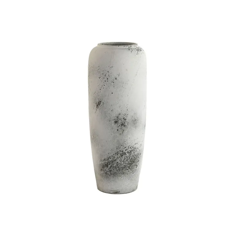 Home esprit Vase Home ESPRIT Wei Schwarz aus Keramik Antiker Finish 20 x 20 x 51 cm