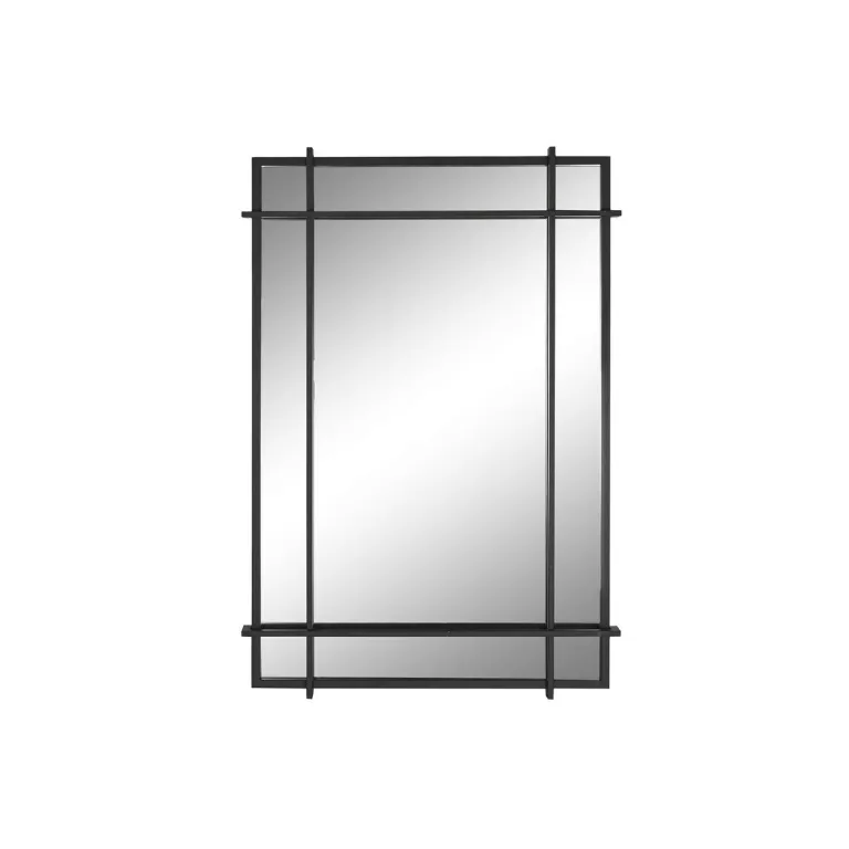 Wandspiegel Home ESPRIT Schwarz Glas Eisen Moderne 65 x 6 x 95 cm