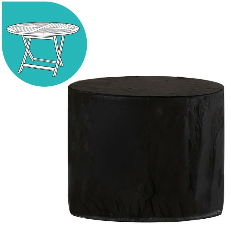 Schutzhlle Tisch Schwarz PVC 100 x 100 x 75 cm