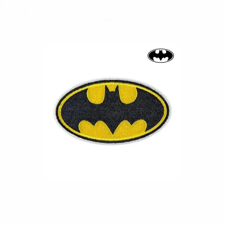 Batman Patch Gelb Schwarz PolyesterSticker