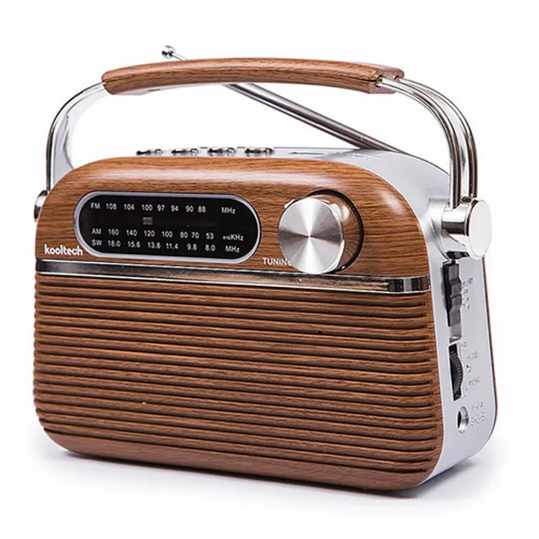 Kooltech Tragbares Bluetooth-Radio Vintage