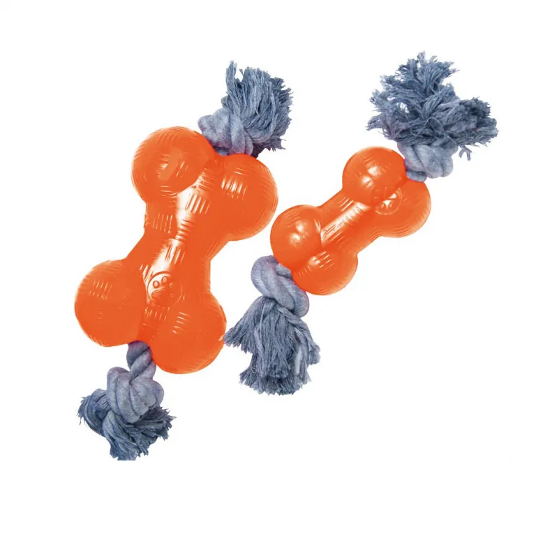 Gloria Hundespielzeug Knochen Orange S 9 cm