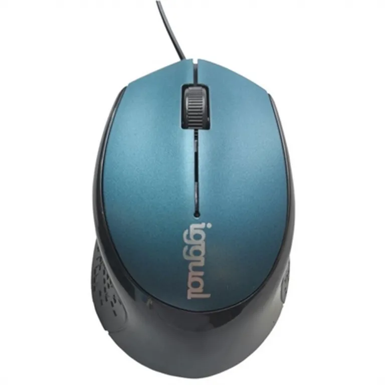 Iggual Mouse iggual COM-ERGONOMIC-R 800 dpi Blau Computer-Maus