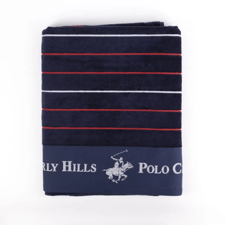 Beverly hills polo club Strandbadetuch Beverly Hills Polo Club Blau 90 x 160 cm Handtuch
