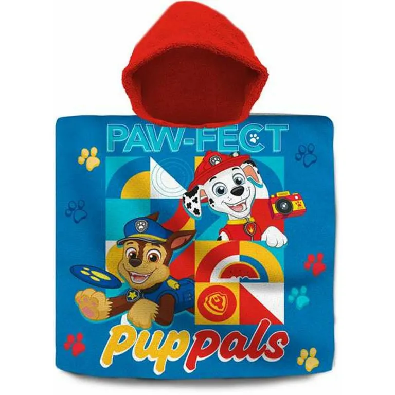 The paw patrol Badeponcho Frotthandtuch mit Kapuze The Paw Patrol 60 x 120 cm