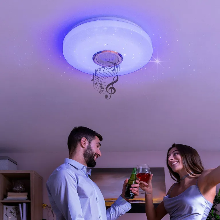 Innovagoods LED-Deckenleuchte mit Lautsprecher Lumavox InnovaGoods