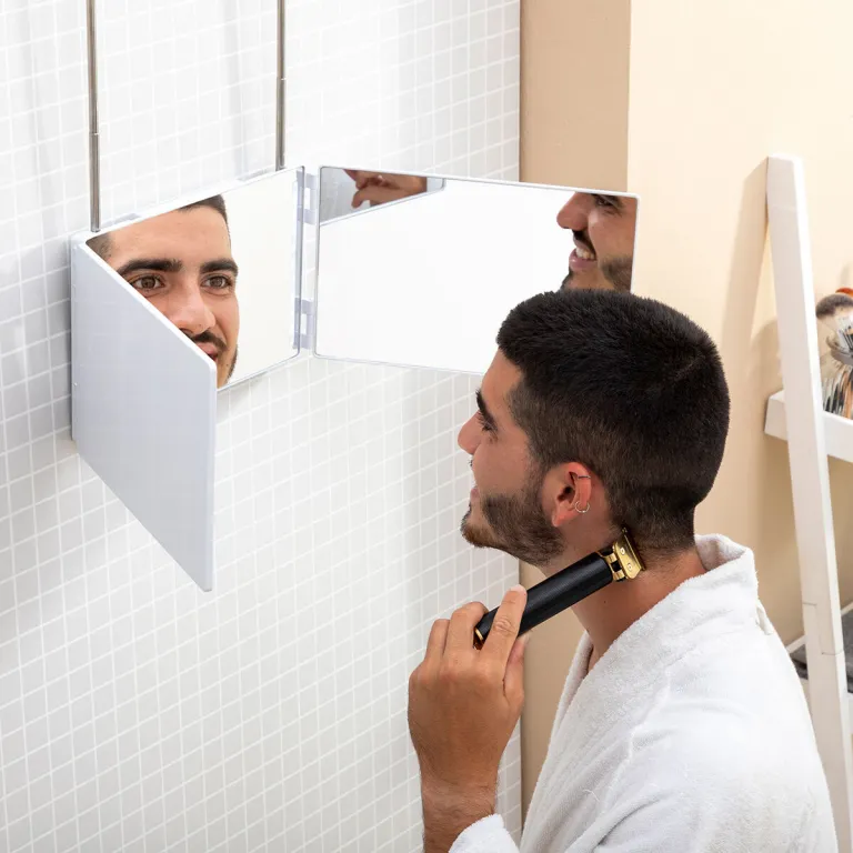Badezimmerspiegel mit LED-Licht und 360 ° -Sicht SelfKut InnovaGoods