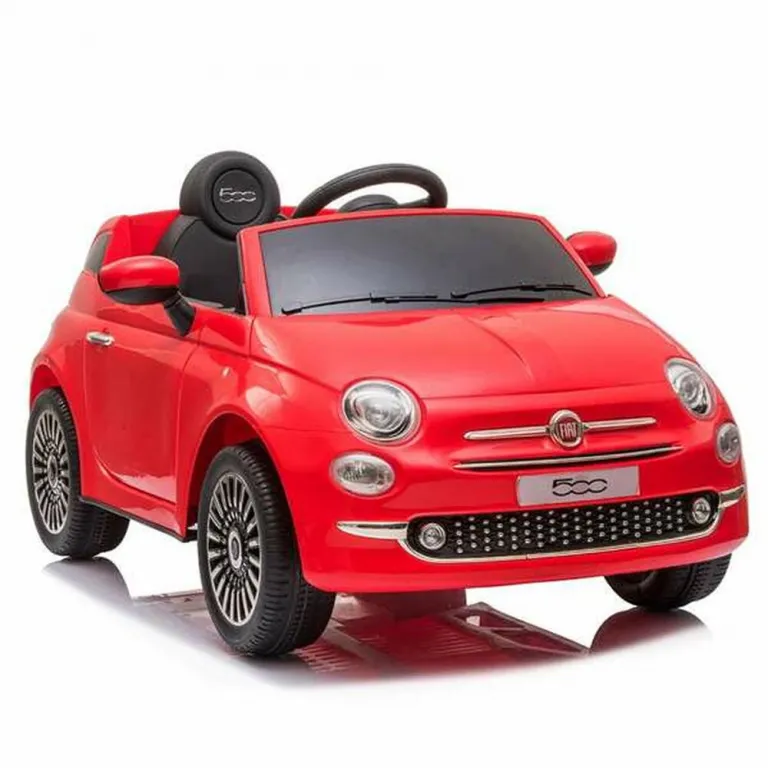 Kinderfahrzeug Auto Elektroauto Kinderauto Fiat 500 Rot 6 V Mit Fernbedienung