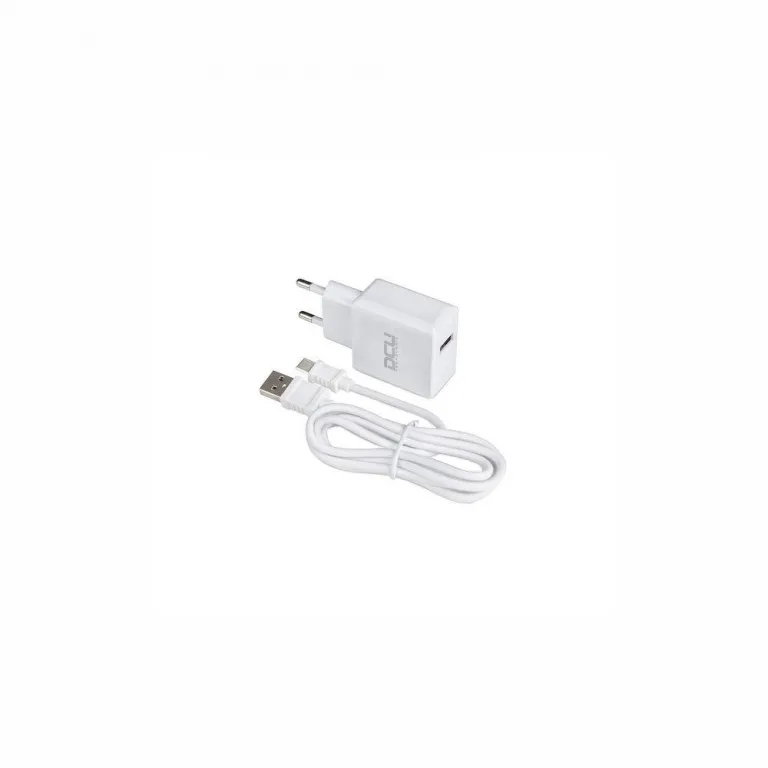 Wand-Ladegert + Micro USB-Kabel C DCU Wei (1 m)