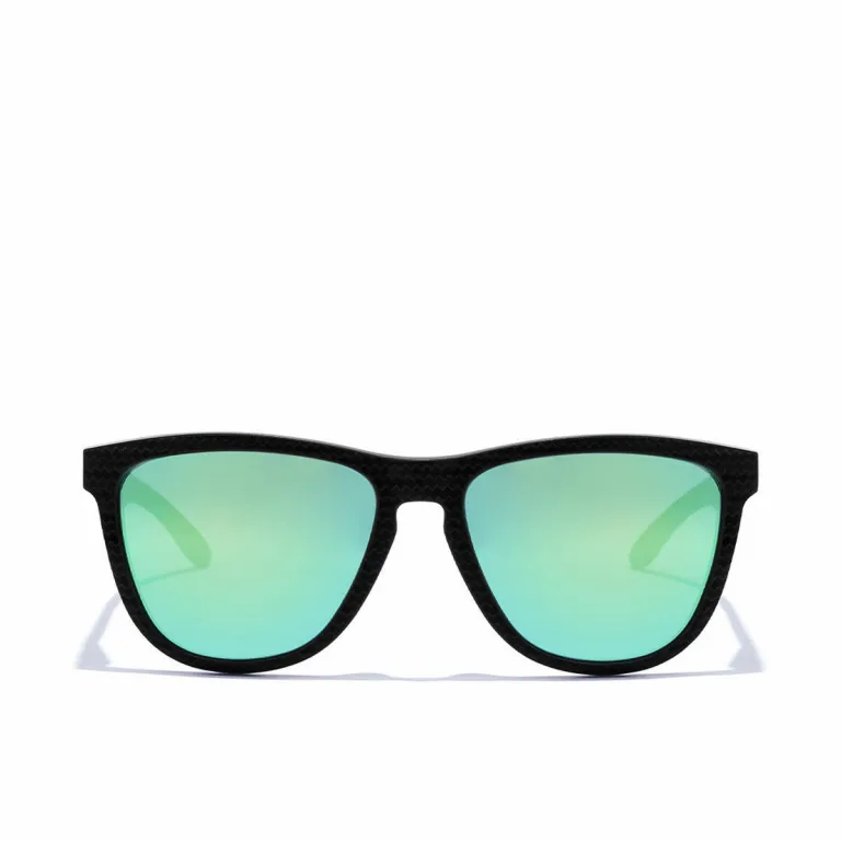 Hawkers polarisierte Sonnenbrillen One Raw Carbon Fiber Schwarz Smaragdgrn  55,7 mm UV400
