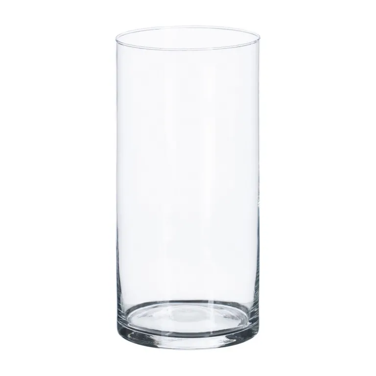 Vase Glas Durchsichtig 12 x 12 x 25 cm