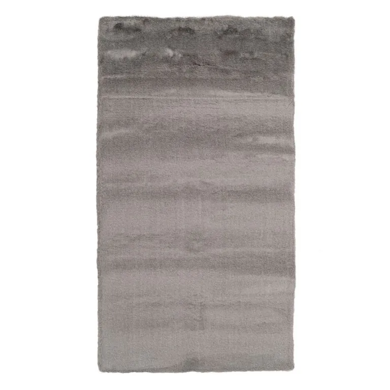 Teppich 80 x 150 cm Grau Polyester