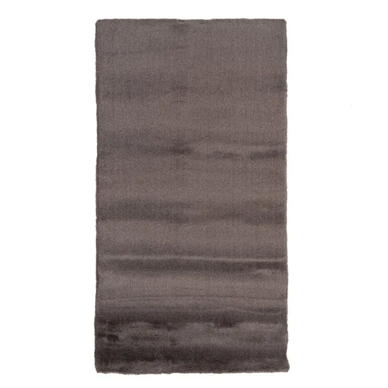 Teppich 80 x 150 cm Braun Polyester
