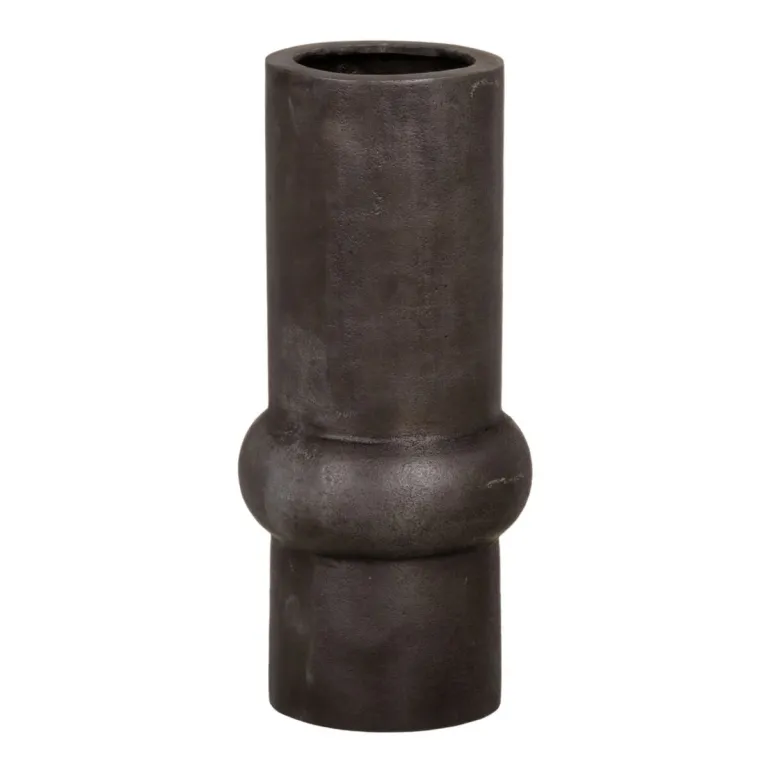 Vase Grau Aluminium 15 x 15 x 33,5 cm