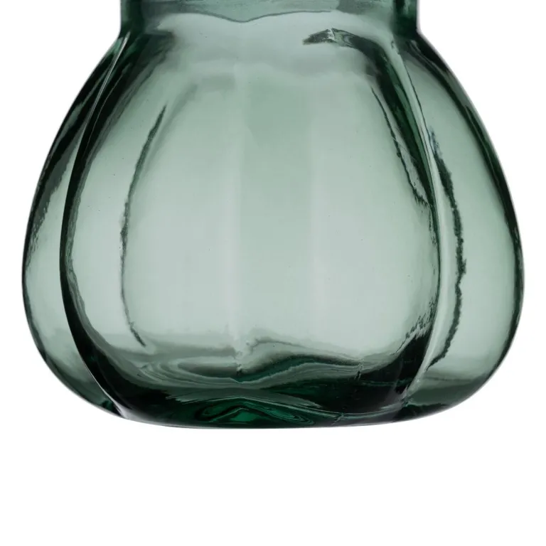 Vase Recyceltes Glas grn 18 x 18 x 16 cm