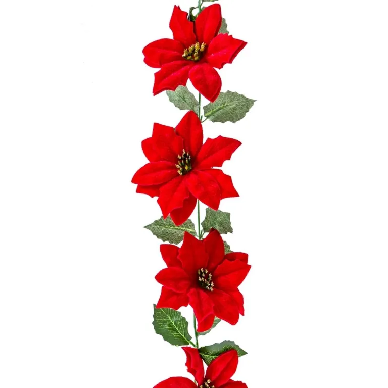Weihnachtsgirlande Rot grn Kunststoff 180 cm