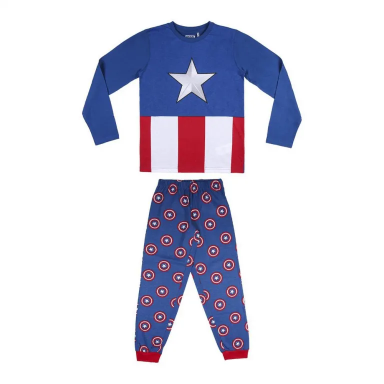 The avengers Kinder Langarm Pyjama 2 Teiler Schlafanzug Nachtwsche The Avengers