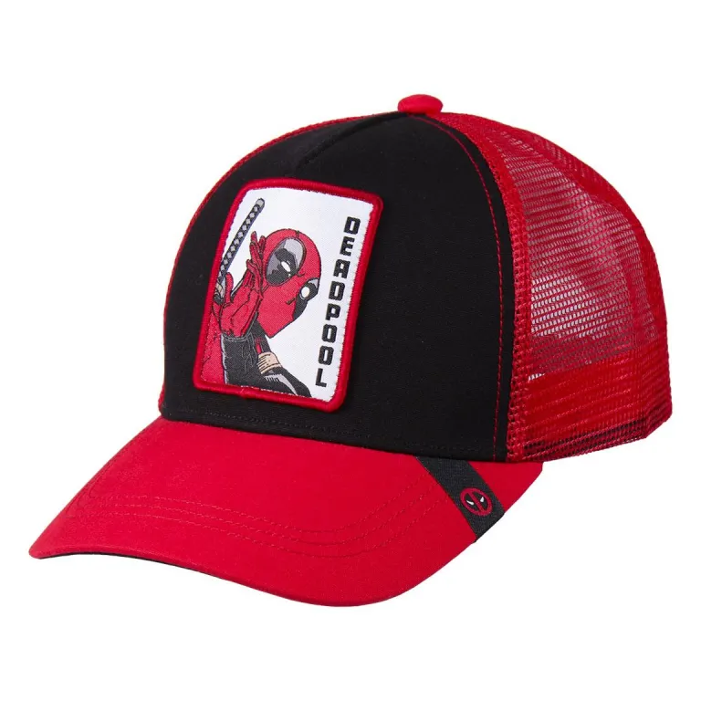 Deadpool Basecap Schirmmtze Kappe Mtze Baseball Cap Cappy 57-59 cm Rot