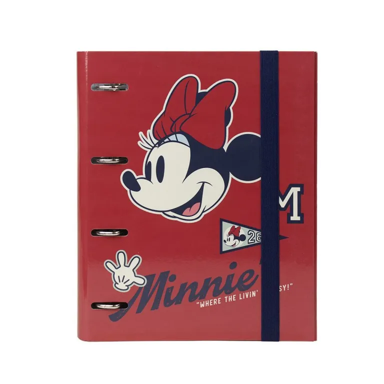 Minnie mouse Ringbuch Minnie Mouse A4 Rot (26 x 32 x 4 cm)