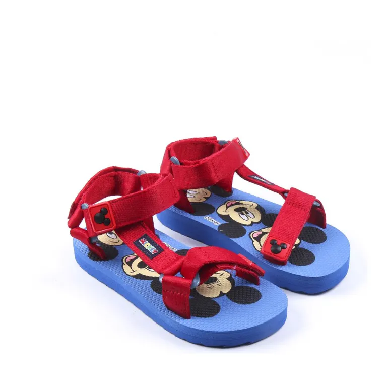 Kinderschuhe Sandalen Sommerschuhe Strandschuhe Klettverschluss Mickey Maus Blau