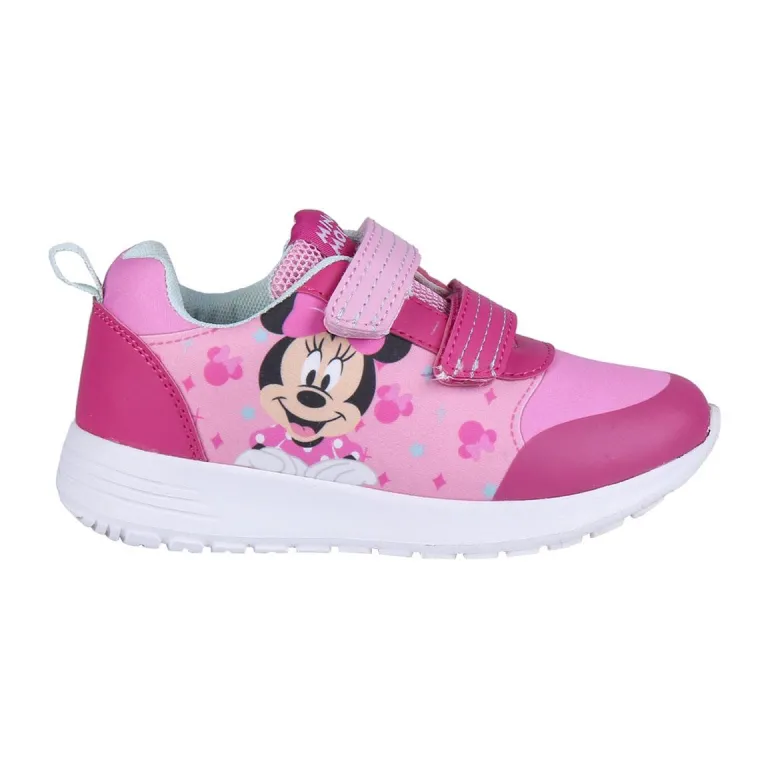 Kinderschuhe Sneaker Sportschuhe Turnschuhe Klettverschluss Minnie Maus pink