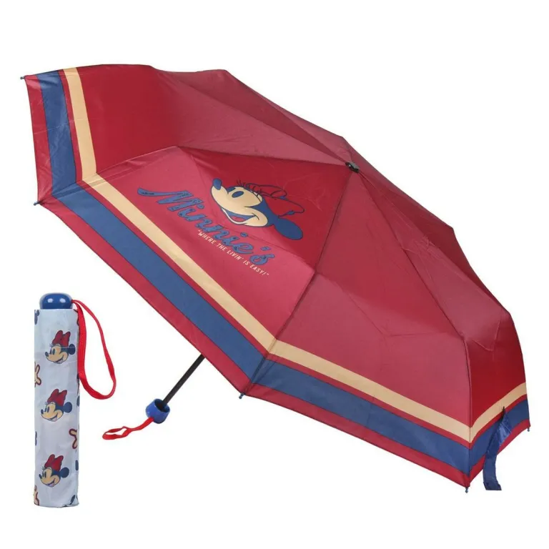 Faltbarer Regenschirm Minnie Mouse Rot  97 cm