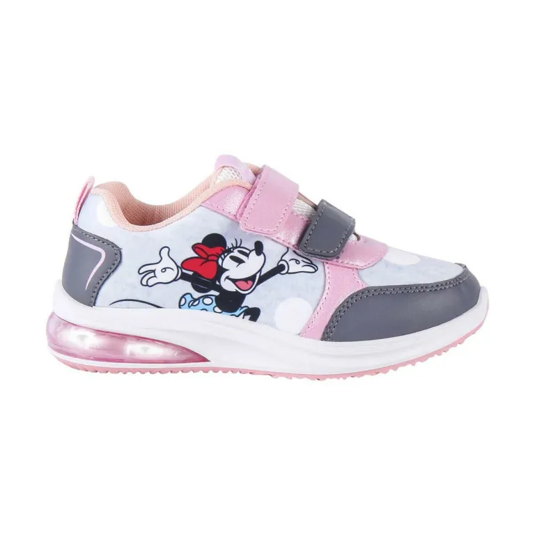 Minnie mouse Kinderschuhe Sneaker Turnschuhe mit LED Minnie Mouse Grau