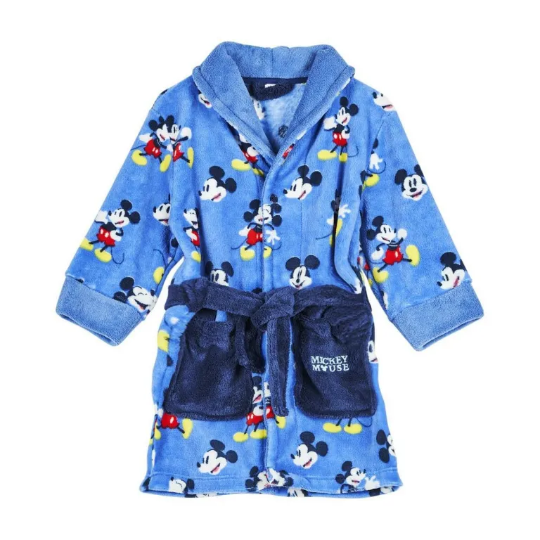 Mickey mouse Bademantel Jungen Kinder Morgenmantel Mickey Mouse Blau