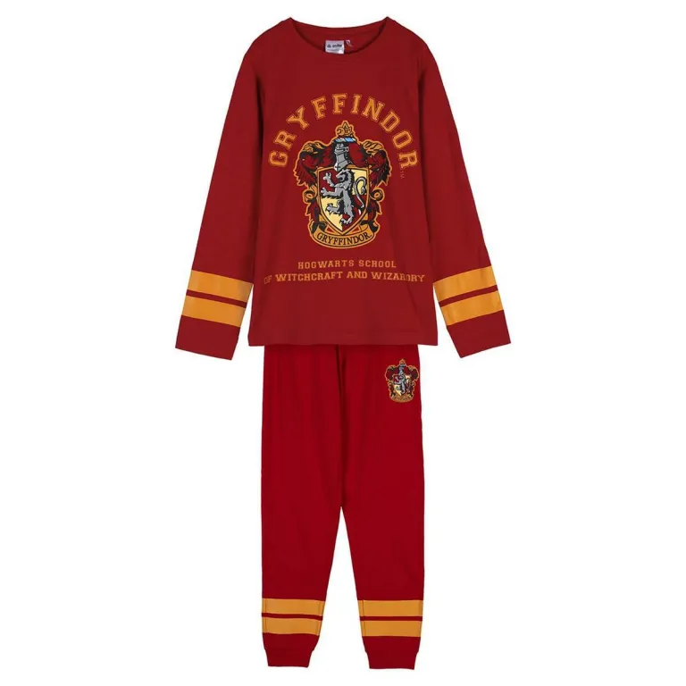 Harry potter Kinder Langarm Pyjama 2 Teiler Schlafanzug Nachtwsche Harry Potter Rot