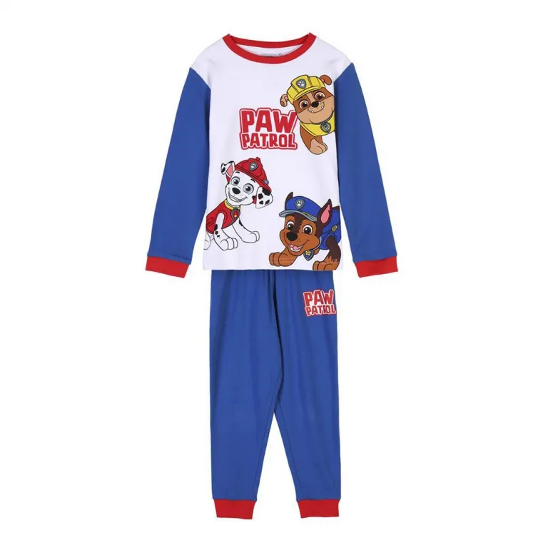 The paw patrol Kinder Langarm Pyjama 2 Teiler Schlafanzug Nachtwsche The Paw Patrol Blau