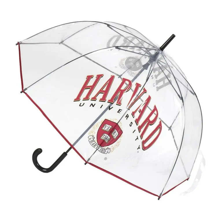 Harvard Regenschirm Durchsichtig 89 cm Rot