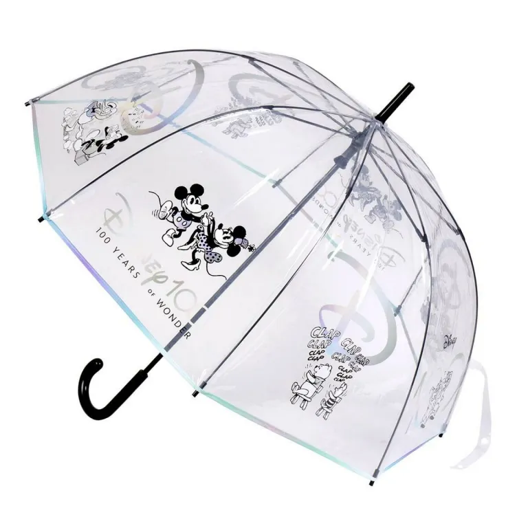 Disney Regenschirm 100 Years Durchsichtig 89 cm Schwarz