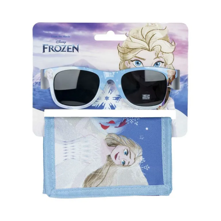 Frozen Set aus Sonnenbrille und Portemonnaie Blau Portmonee
