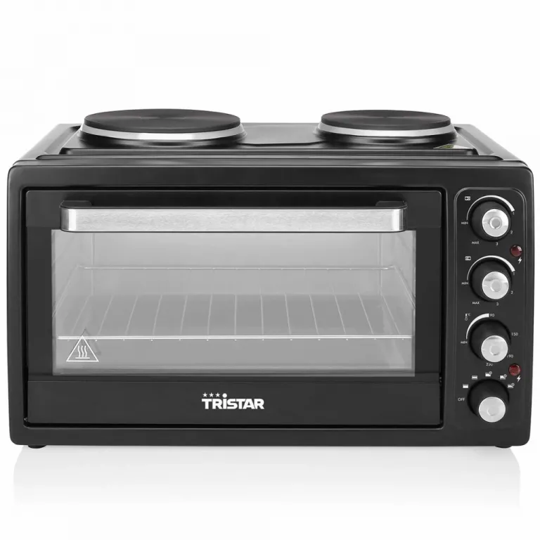 Tristar Hp Umluftofen mit zwei Kochplatten OV-1443 3100 W 38 L Minibackofen Toaster Tisch Backofen