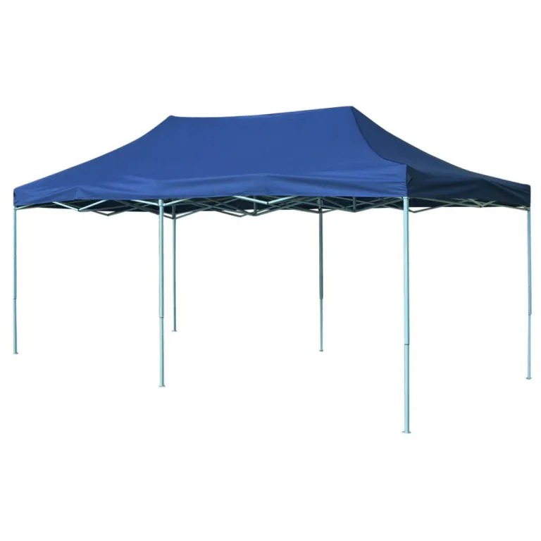 Faltzelt Pop-Up 3 x 6 m Blau Garten