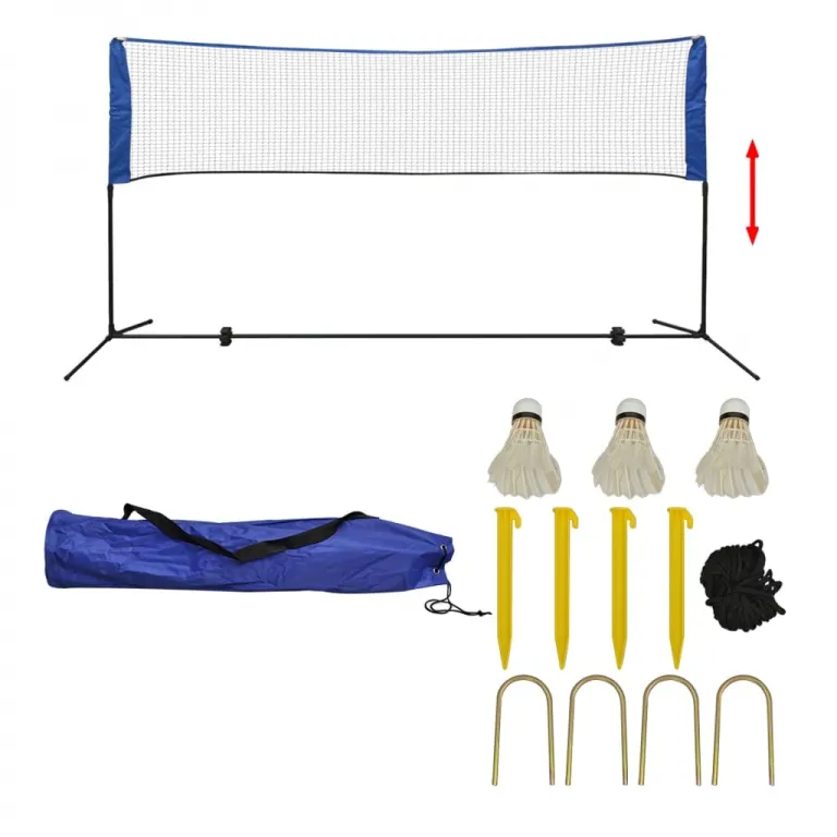 Badmintonnetz-Set mit Federbllen 300 x 155 cm