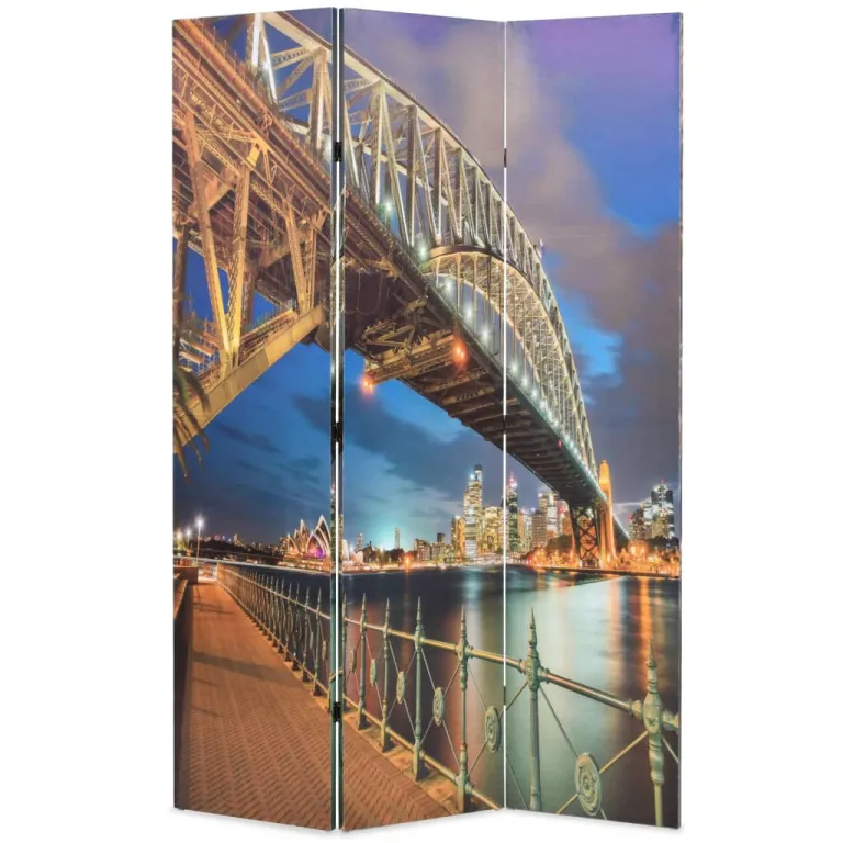Raumteiler klappbar 120 x 170 cm Sydney Harbour Bridge