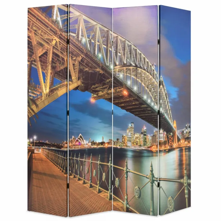 Raumteiler klappbar 160 x 170 cm Sydney Harbour Bridge