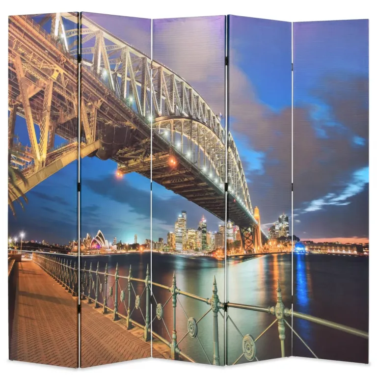 Raumteiler klappbar 200 x 170 cm Sydney Harbour Bridge